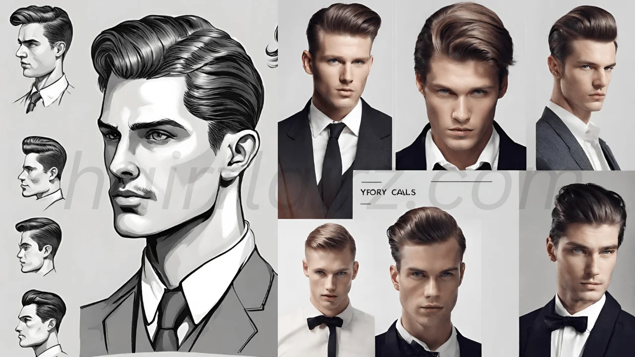 classic side-part hairstyle for male Rectangle Face